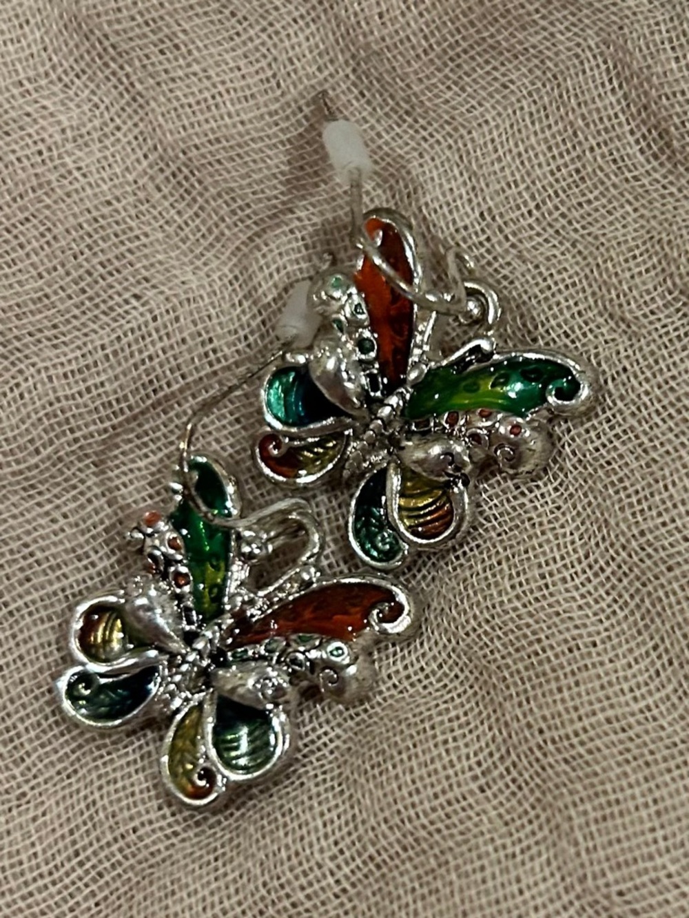 Multicolor Butterfly Drop Earrings - Elegant Women’s Jewelry